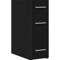 vidaXL Apothekerskast 20 x 45,5 x 60 cm Bewerkt hout Zwart Eiken