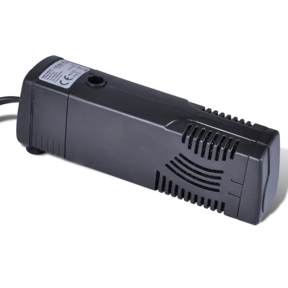 vidaXL Aquariumfilterpomp met actief koolstof 300 L/u