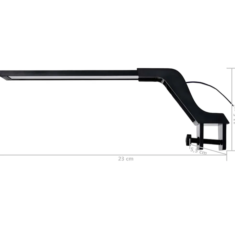 vidaXL Aquariumlamp met klem LED 25-45 cm blauw en wit