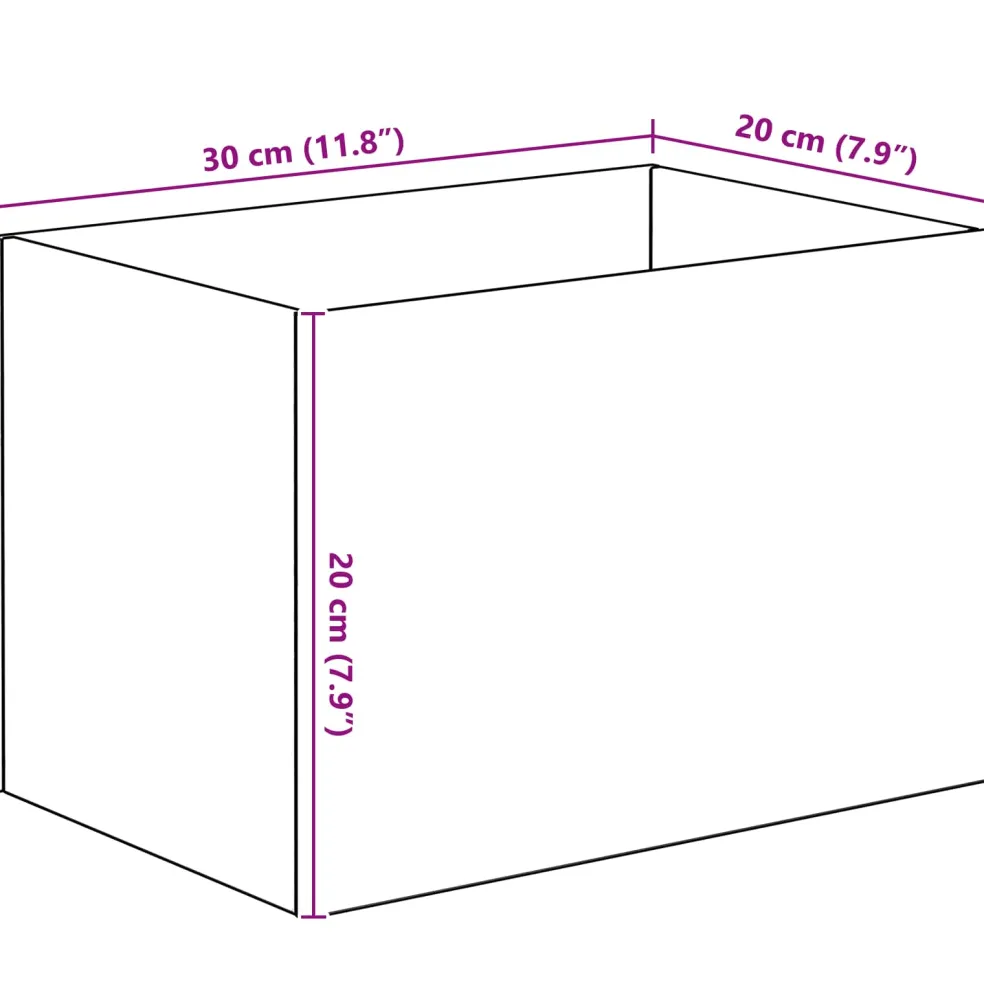 vidaXL Aquarium met opslag Doorzichtig 30 x 20 x 20 cm Glas
