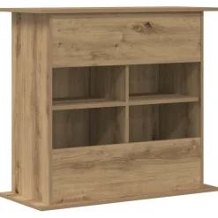 vidaXL Aquariumstandaard Artisan Eikenhout 81x36x73 cm Bewerkt Hout