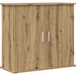 vidaXL Aquariumstandaard Artisan Eikenhout 81x36x73 cm Bewerkt Hout