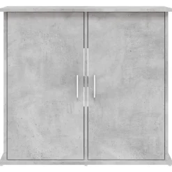 vidaXL Aquariumstandaard Betongrijs 81x36x73 cm Bewerkt hout