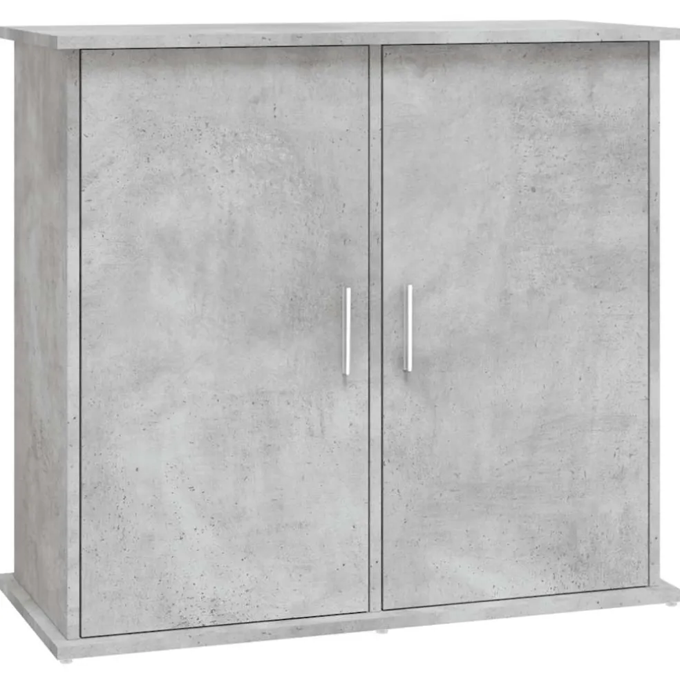 vidaXL Aquariumstandaard Betongrijs 81x36x73 cm Bewerkt hout