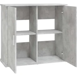 vidaXL Aquariumstandaard Betongrijs 81x36x73 cm Bewerkt hout