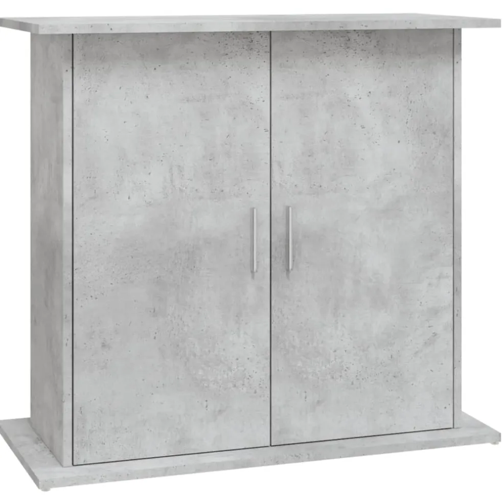 vidaXL Aquariumstandaard Betongrijs 81x36x73 cm Bewerkt hout