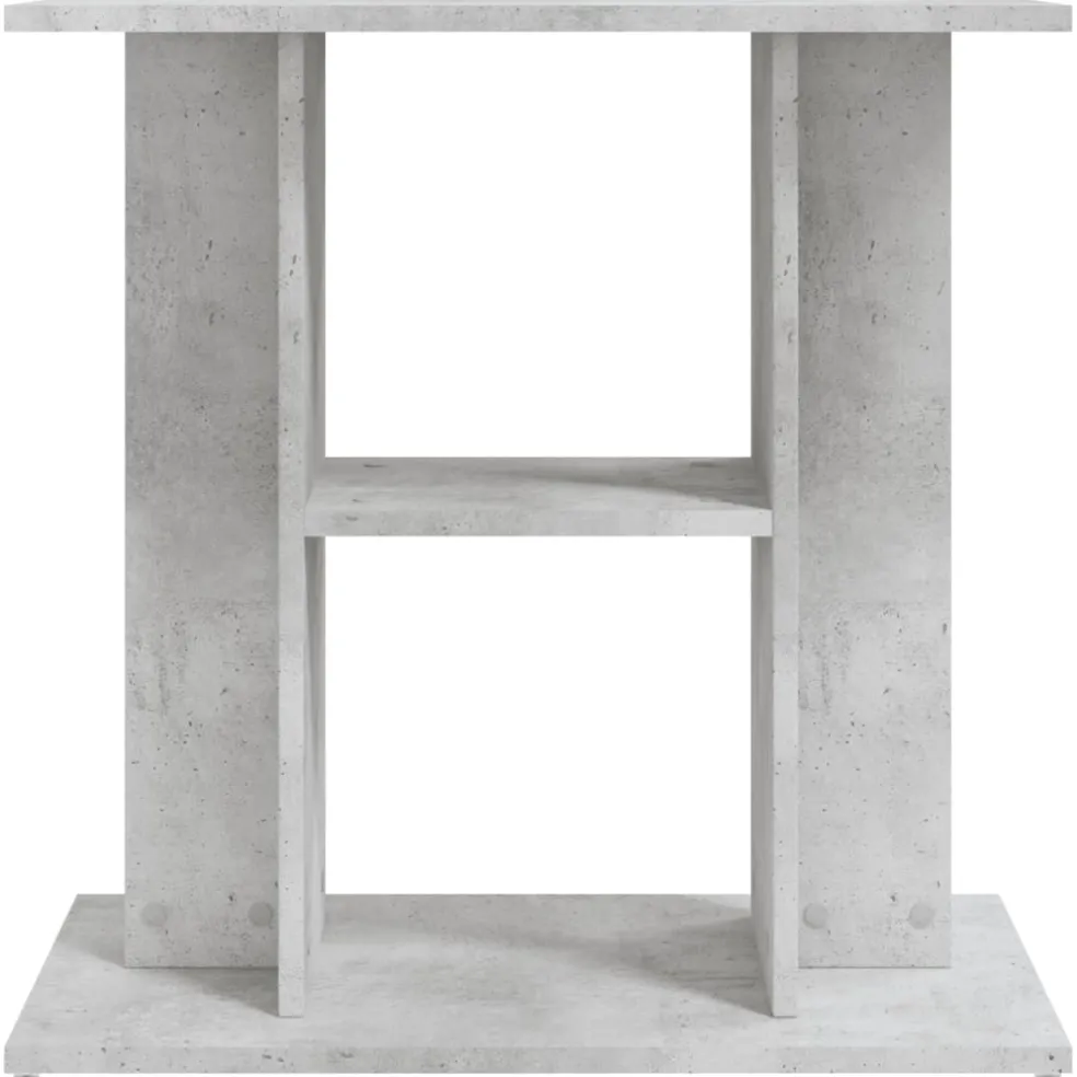vidaXL Aquariumstandaard Betongrijs 60x30x60 cm Bewerkt hout