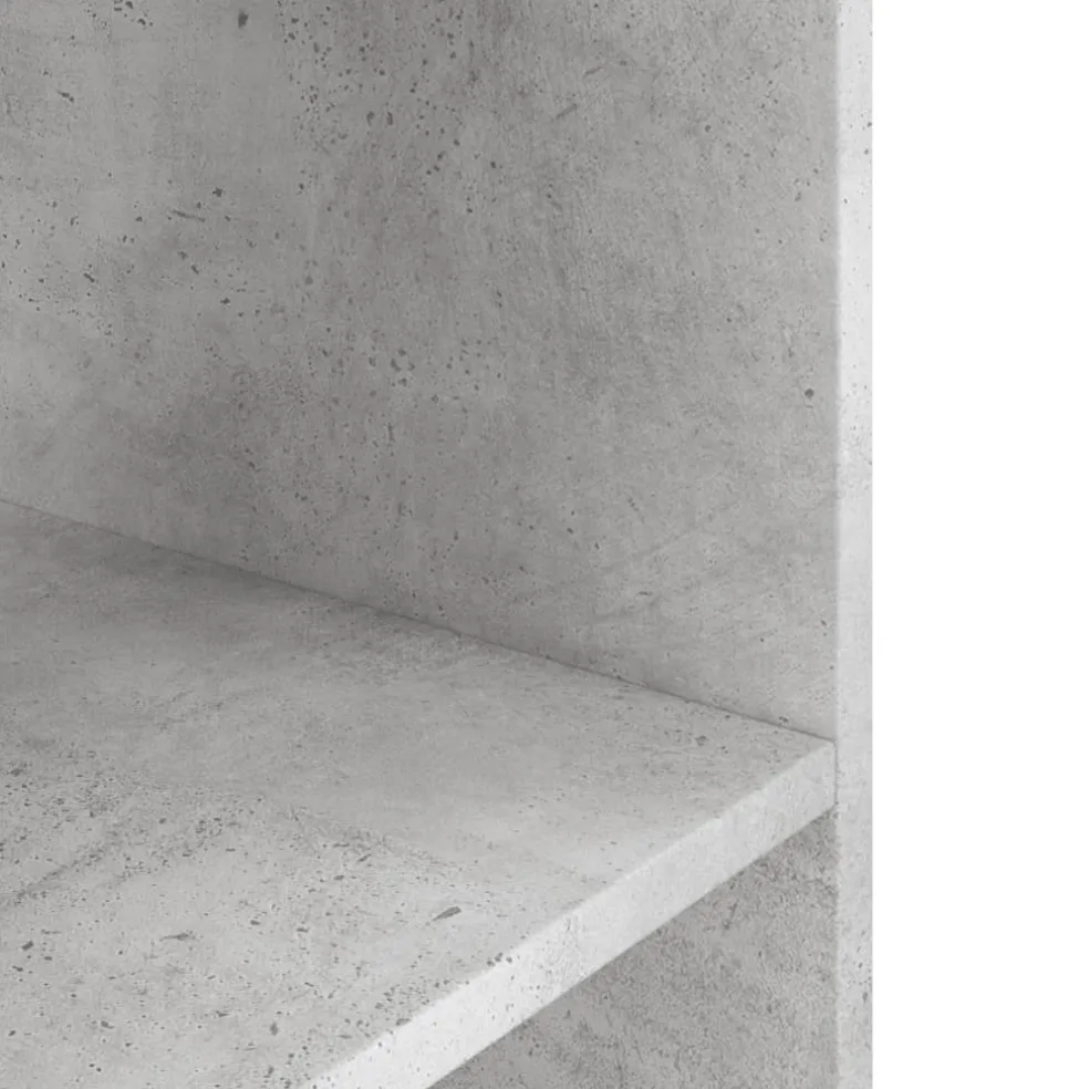 vidaXL Aquariumstandaard Betongrijs 60x30x60 cm Bewerkt hout