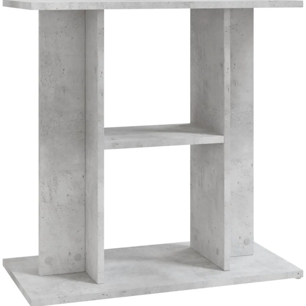 vidaXL Aquariumstandaard Betongrijs 60x30x60 cm Bewerkt hout