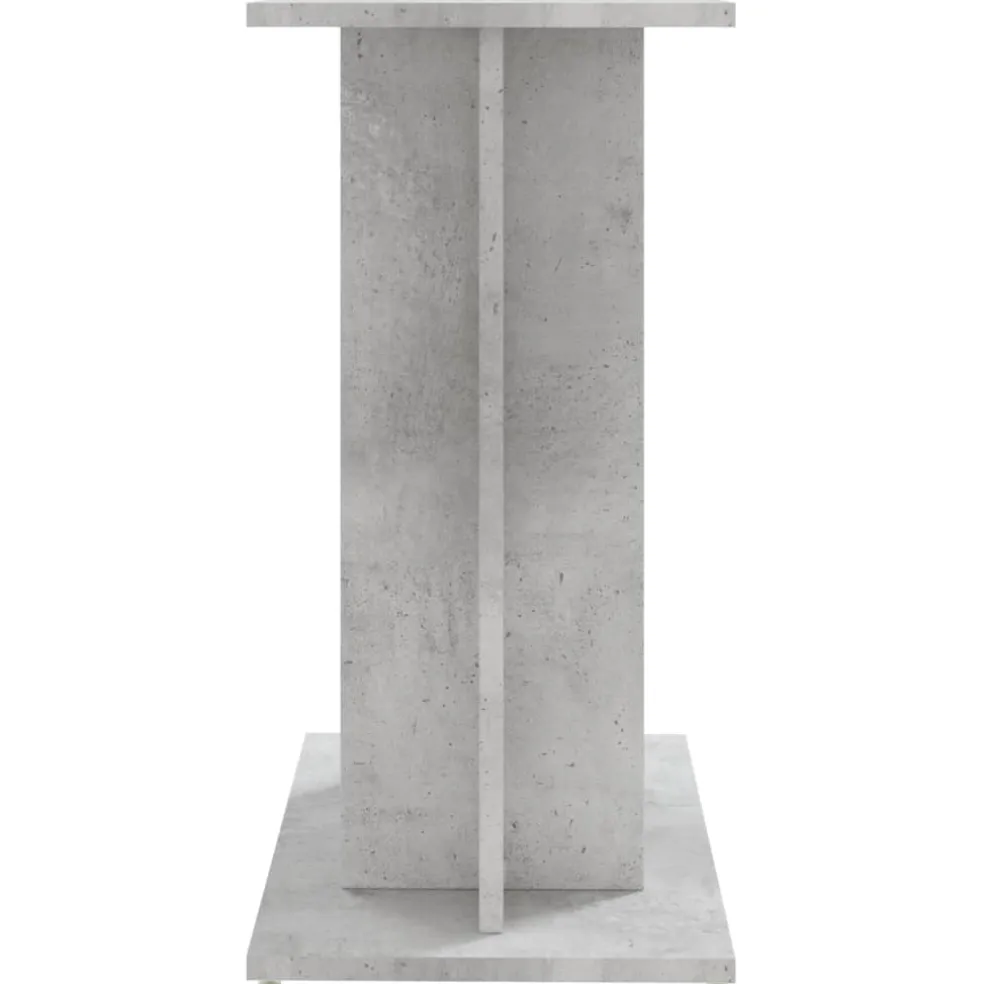vidaXL Aquariumstandaard Betongrijs 60x30x60 cm Bewerkt hout