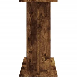 vidaXL Aquariumstandaard Gerookt Eikenhout 60x30x60 cm Bewerkt Hout