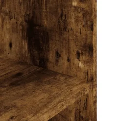 vidaXL Aquariumstandaard Gerookt Eikenhout 60x30x60 cm Bewerkt Hout
