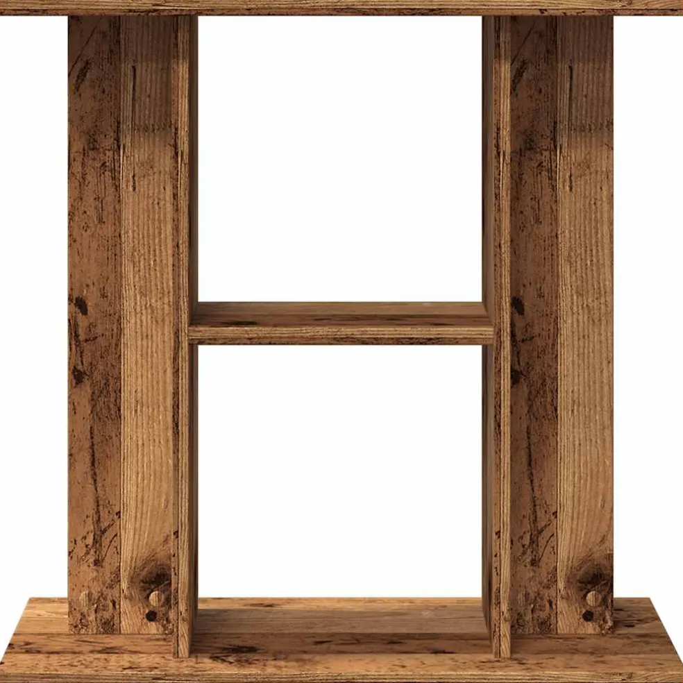 vidaXL Aquariumstandaard Oud Hout 60x30x60 cm Bewerkt Hout