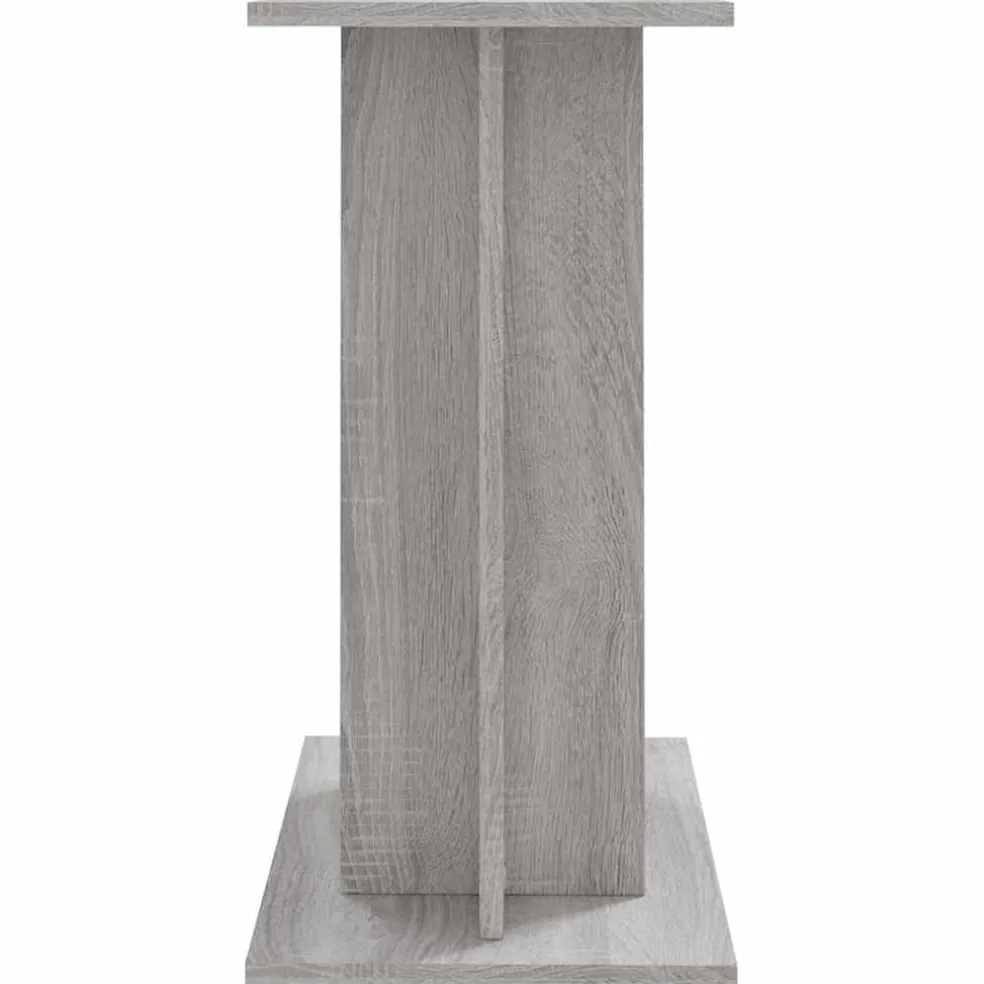 vidaXL Aquariumstandaard Sonoma Grijs 60x30x60 cm Bewerkt Hout