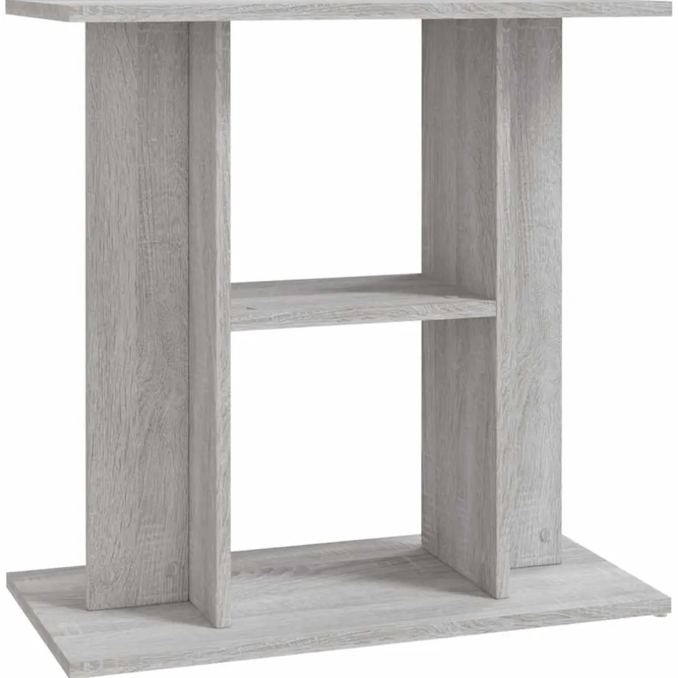 vidaXL Aquariumstandaard Sonoma Grijs 60x30x60 cm Bewerkt Hout