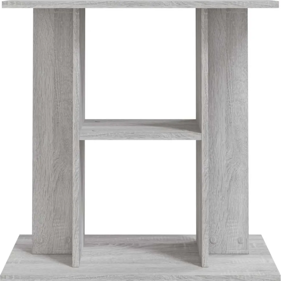 vidaXL Aquariumstandaard Sonoma Grijs 60x30x60 cm Bewerkt Hout