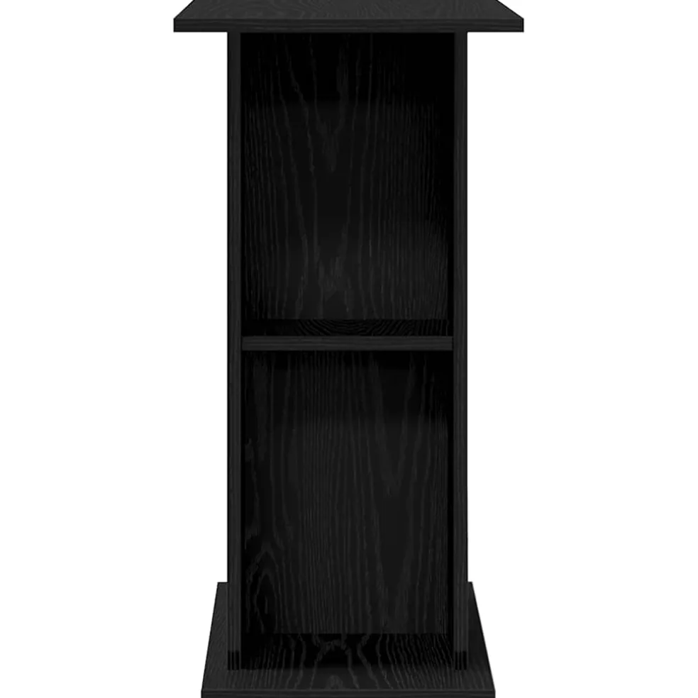 vidaXL Aquariumstandaard 60,5x36x72,5 cm spaanplaat zwart eikenkleurig