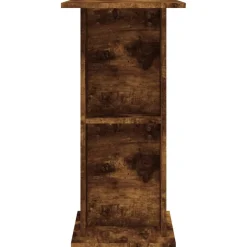 vidaXL Aquariumstandaard 60,5x36x72,5 cm bewerkt hout gerookt eiken