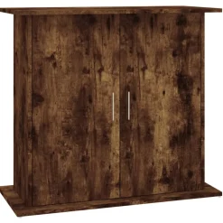 vidaXL Aquariumstandaard 81x36x73 cm bewerkt hout gerookt eikenkleurig