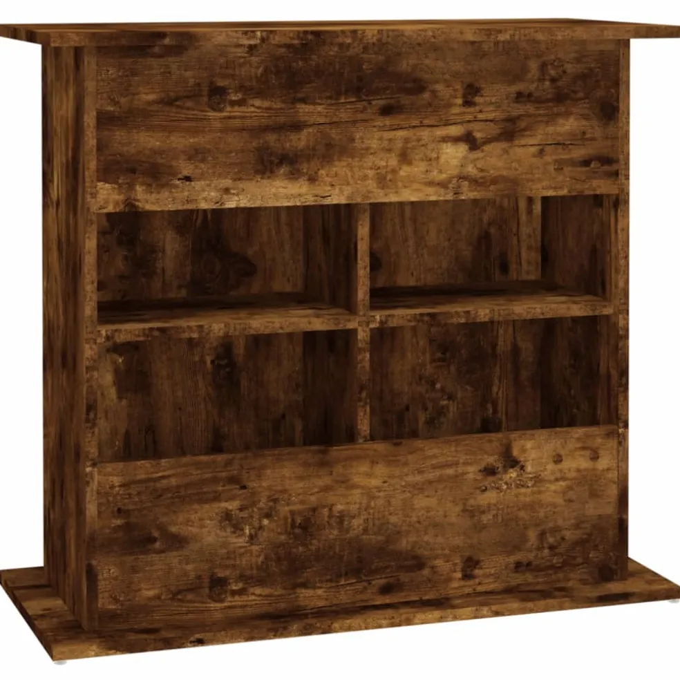 vidaXL Aquariumstandaard 81x36x73 cm bewerkt hout gerookt eikenkleurig