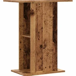vidaXL Aquariumstandaard 36x60,5x72,5 cm bewerkt hout oud houtkleurig