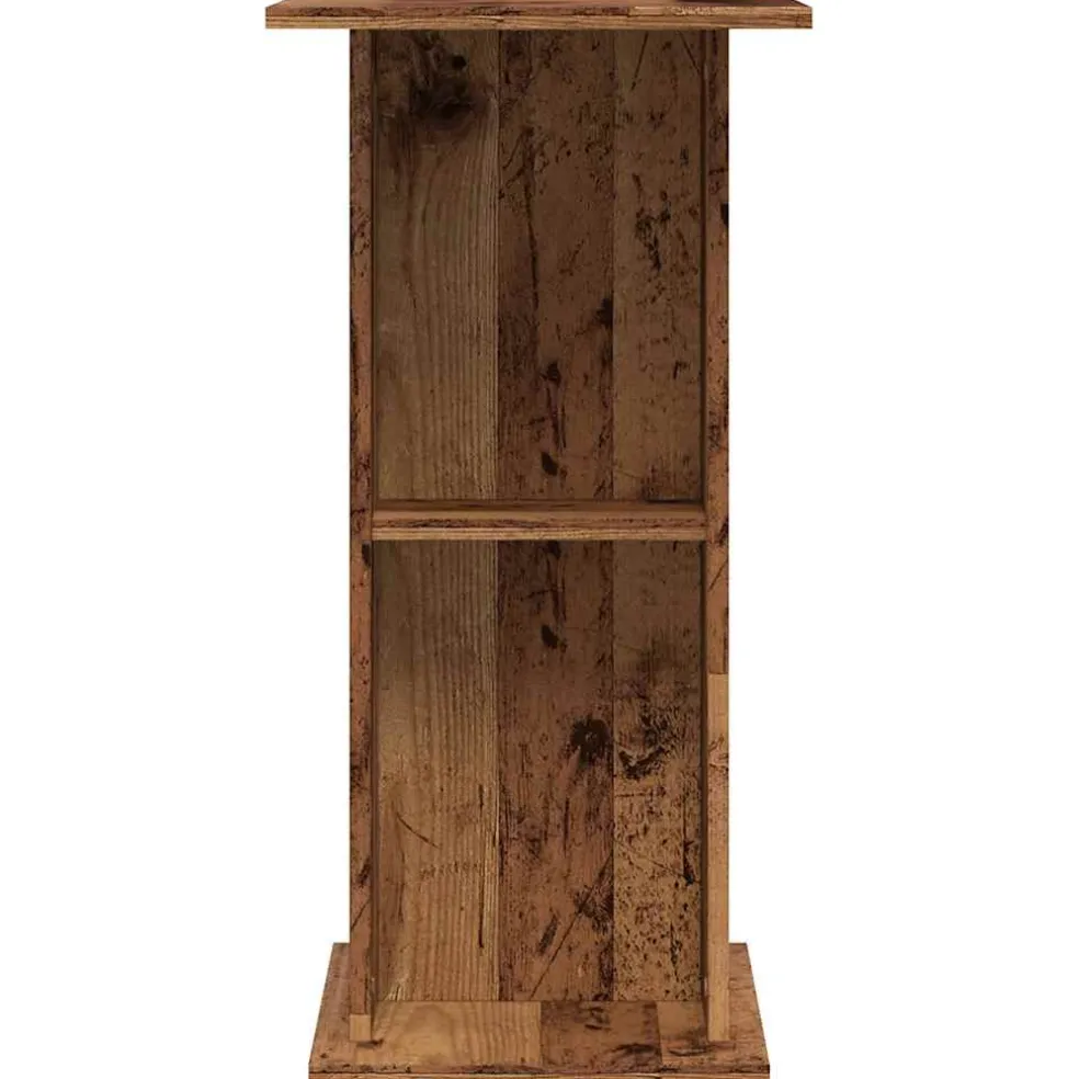 vidaXL Aquariumstandaard 36x60,5x72,5 cm bewerkt hout oud houtkleurig