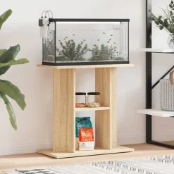 vidaXL Aquariumstandaard 60x30x60 cm bewerkt hout sonoma eikenkleurig