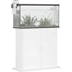 vidaXL Aquariumstandaard 81x36x73 cm bewerkt hout wit