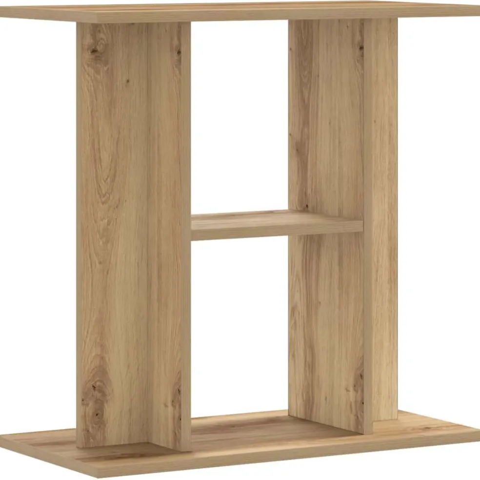 vidaXL Aquariumstandaard 60x30x60cm bewerkt hout artisanaal eikenkleur