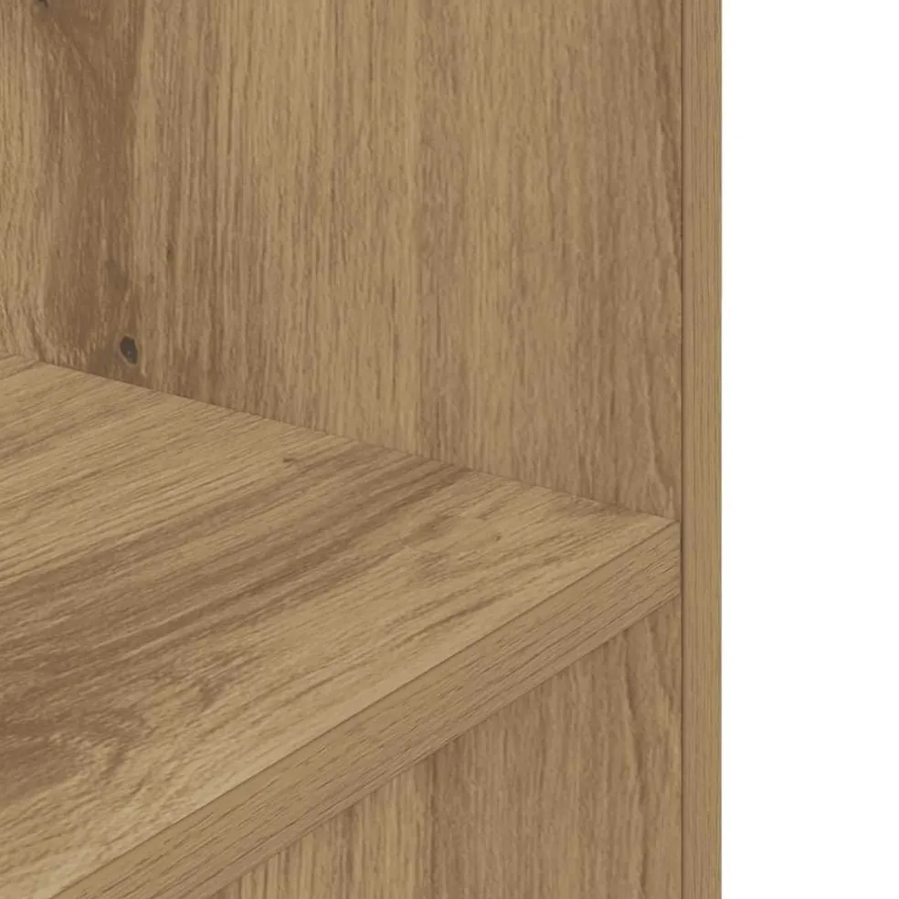 vidaXL Aquariumstandaard 60x30x60cm bewerkt hout artisanaal eikenkleur