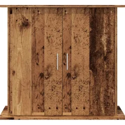 vidaXL Aquariumstandaard 81x36x73 cm bewerkt hout oud houtkleurig