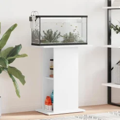 vidaXL Aquariumstandaard 81x36x73 cm bewerkt hout grijs sonoma eiken