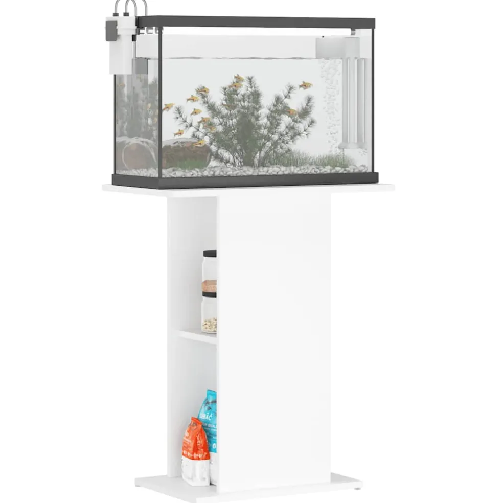 vidaXL Aquariumstandaard 81x36x73 cm bewerkt hout grijs sonoma eiken