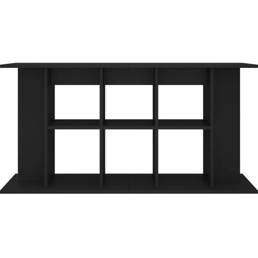 vidaXL Aquariumstandaard 120x40x60 cm bewerkt hout zwart