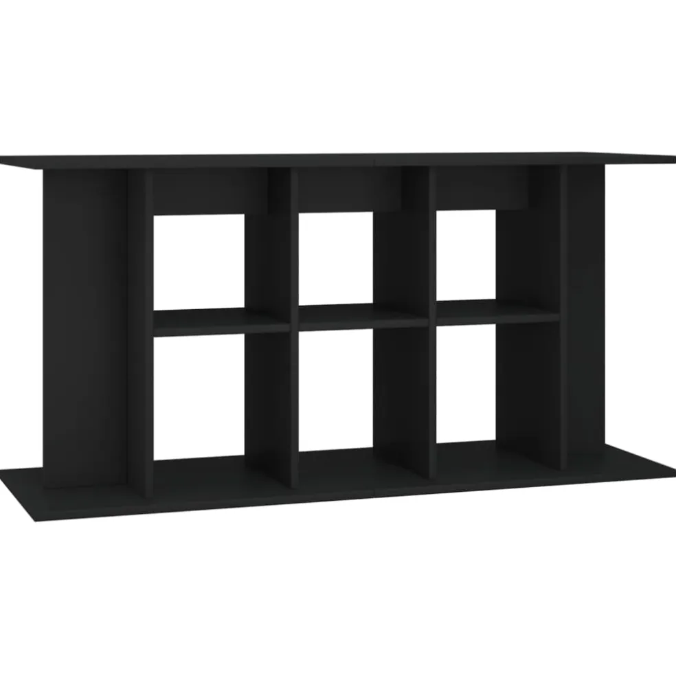 vidaXL Aquariumstandaard 120x40x60 cm bewerkt hout zwart