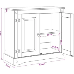 vidaXL Aquarium Stand CORONA Bruin 81,5 x 37 x 73 cm 250 kg