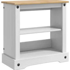 vidaXL Aquarium Stand CORONA Wit en Bruin 60,5 x 30 x 60 cm 150 kg