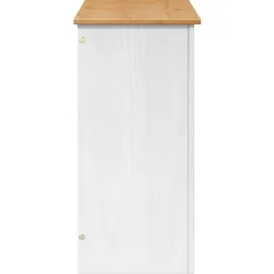 vidaXL Aquarium Stand PANAMA Wit en Bruin 81 x 36 x 73 cm 250 kg