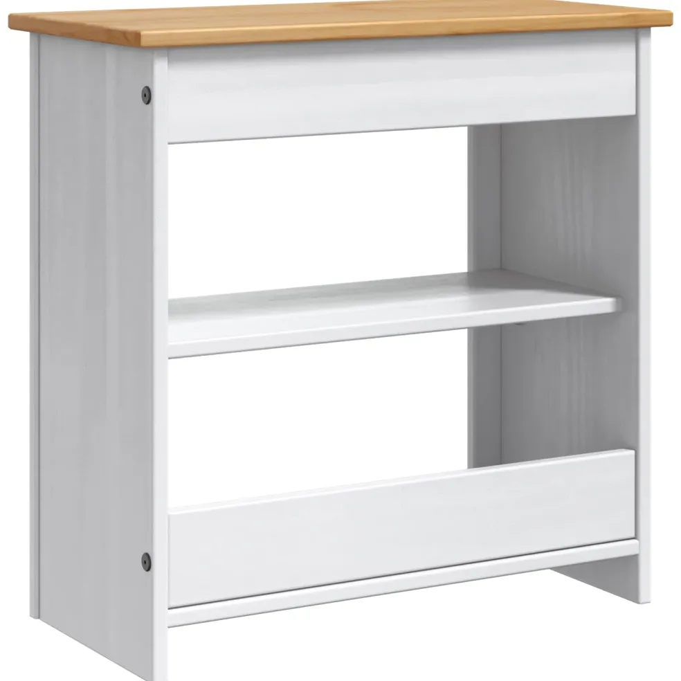 vidaXL Aquarium Stand PANAMA Wit en Bruin 60 x 30 x 60 cm 150 kg