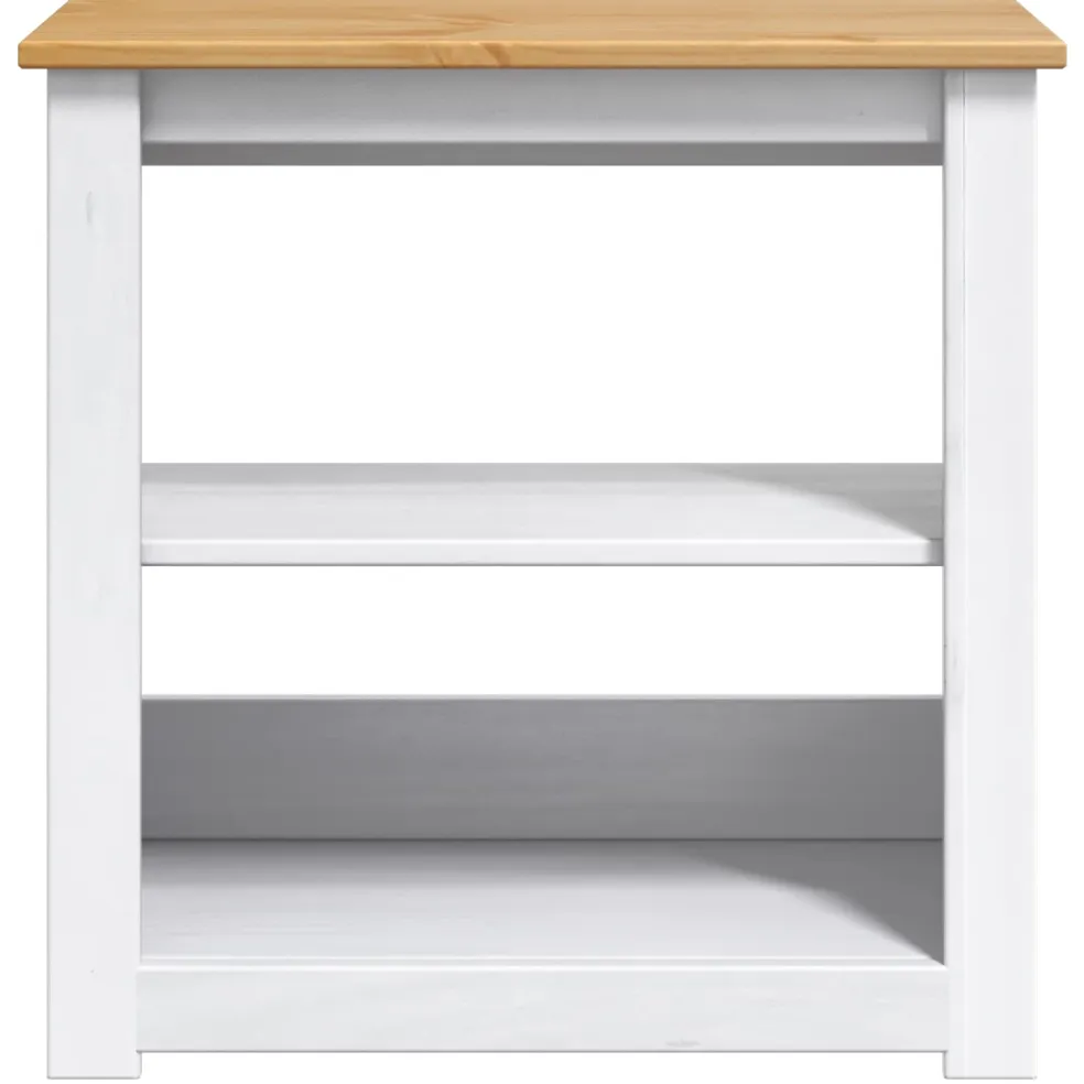 vidaXL Aquarium Stand PANAMA Wit en Bruin 60 x 30 x 60 cm 150 kg