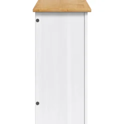 vidaXL Aquarium Stand PANAMA Wit en Bruin 60 x 30 x 60 cm 150 kg