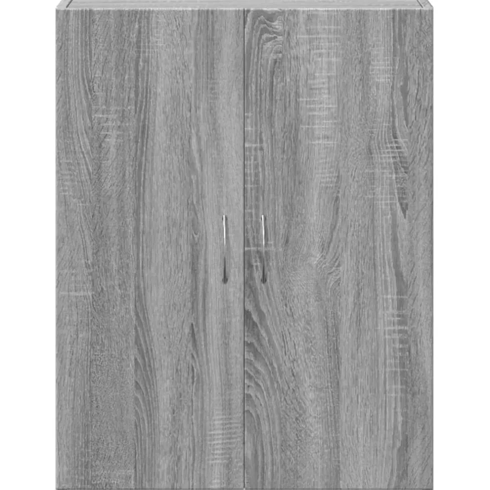 vidaXL Archiefkast 60x32x77,5 cm bewerkt hout grijs sonoma eiken