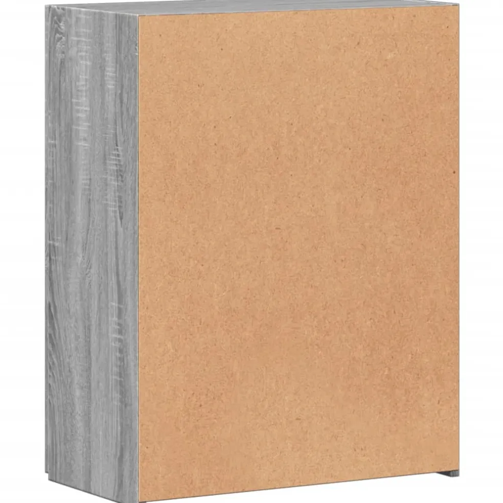 vidaXL Archiefkast 60x32x77,5 cm bewerkt hout grijs sonoma eiken