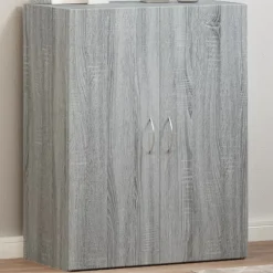 vidaXL Archiefkast 60x32x77,5 cm bewerkt hout grijs sonoma eiken