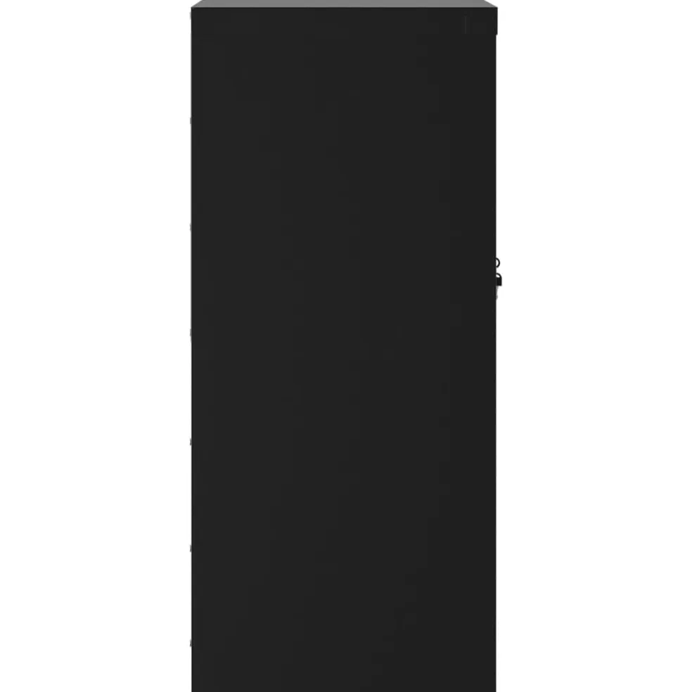 vidaXL Archiefkast 79x40x90 cm staal zwart