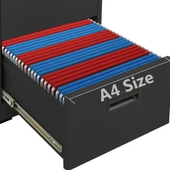 vidaXL Archiefkast 46x62x72,5 cm staal antracietkleurig