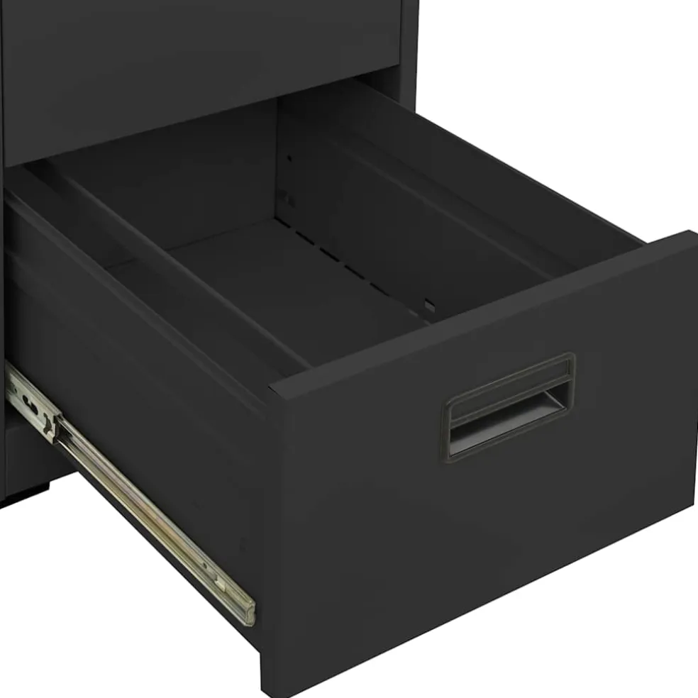vidaXL Archiefkast 46x62x72,5 cm staal antracietkleurig