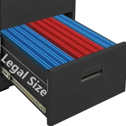 vidaXL Archiefkast 46x62x72,5 cm staal antracietkleurig