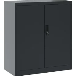 vidaXL Archiefkast 79x40x90 cm staal antracietkleurig