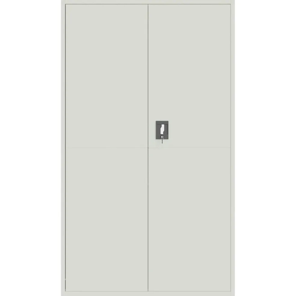 vidaXL Archiefkast 105x40x180 cm staal lichtgrijs